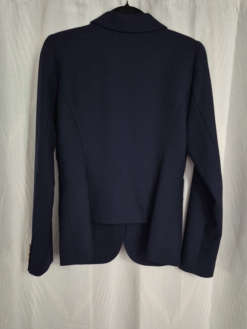 Smythe Navy Tailored Blazer with Gold Buttons - Picture 8 of 8